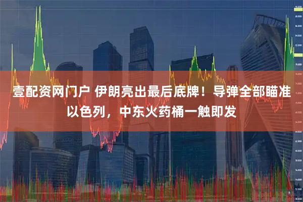 壹配资网门户 伊朗亮出最后底牌！导弹全部瞄准以色列，中东火药桶一触即发